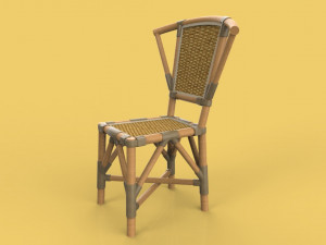 chair rattan 3D Model
