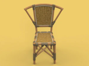 chair rattan 3D Model