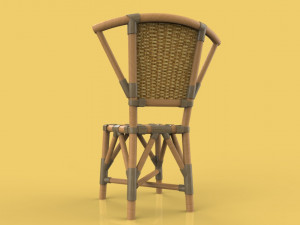 chair rattan 3D Model