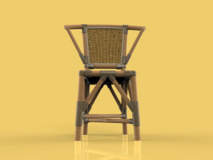 chair rattan 3D Model