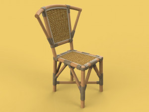 chair rattan 3D Model