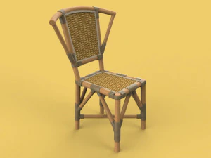chair rattan 3D Model