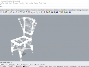 chair rattan 3D Model