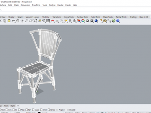 chair rattan 3D Model