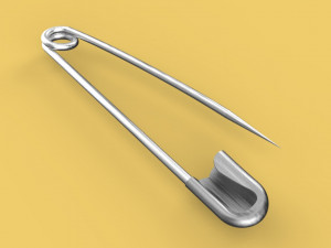 safety pin 3D मॉडल