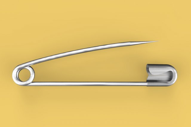 safety pin 3D मॉडल .c4d .max .obj .3ds .fbx .stl .blend 