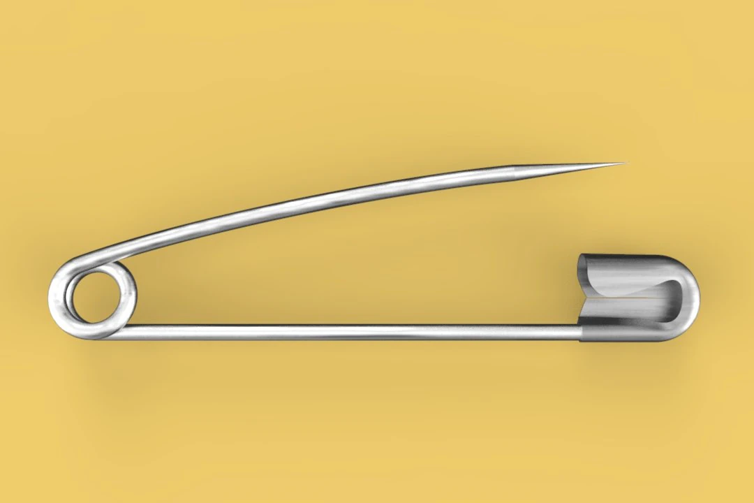 safety pin 3D Model .c4d .max .obj .3ds .fbx .stl .blend