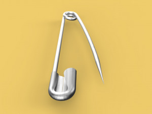 safety pin 3D मॉडल