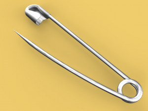 safety pin 3D मॉडल
