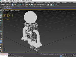 robot flower astronaut character 3D Model