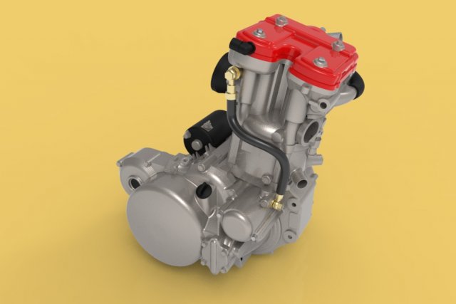 husqvarna sm 630 te 630 engine motorcycles fsae Modello 3D .c4d .max .obj .3ds .fbx .stl .blend 