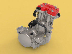 husqvarna sm 630 te 630 engine motorcycles fsae 3D मॉडल