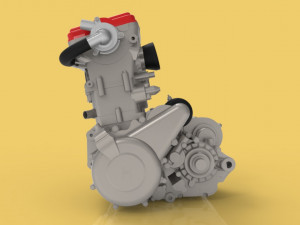 husqvarna sm 630 te 630 engine motorcycles fsae Modello 3D