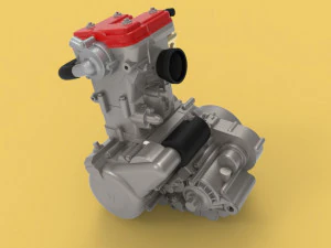 Husqvarna sm 630 te 630 engine motorcycles fsae 3D Model