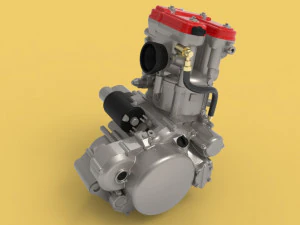 Husqvarna sm 630 te 630 engine motorcycles fsae 3D Model