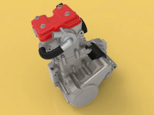 Husqvarna sm 630 te 630 engine motorcycles fsae 3D Model