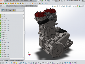 husqvarna sm 630 te 630 engine motorcycles fsae Modello 3D
