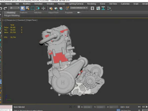 Husqvarna sm 630 te 630 engine motorcycles fsae 3D Model