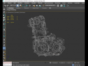 husqvarna sm 630 te 630 engine motorcycles fsae Modello 3D