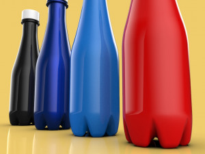 bottle 350 ml including technical drawings 3D Model