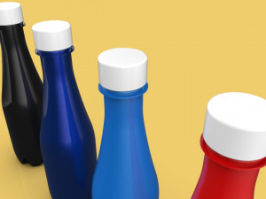 bottle 350 ml including technical drawings 3D Model