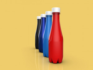 bottle 350 ml including technical drawings 3D Model
