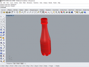 bottle 350 ml including technical drawings 3D Model