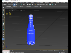 bottle 350 ml including technical drawings 3D Model