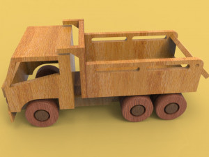 wooden truck 3D Model