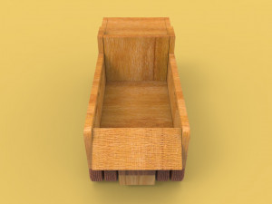 wooden truck 3D Model
