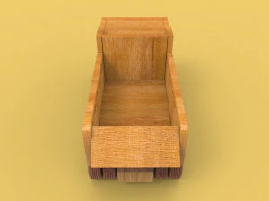 wooden truck 3D Model