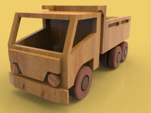 wooden truck 3D Model