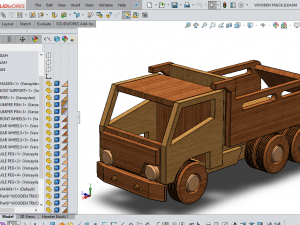 wooden truck 3D Model