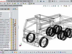 wooden truck 3D Model