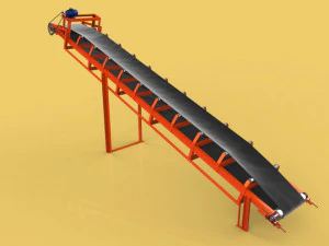 transportador de correia industrial Modelo 3D