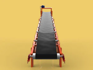 industrial belt conveyor 3D Model