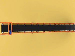 industrial belt conveyor 3D Model