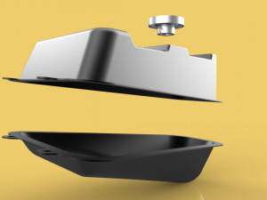 fuel tank motorcycle honda nf 100 3D Model