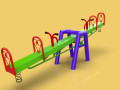 SEESAW TEETER TOTTER including technical drawings 3D Модель