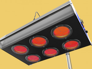 medical infrared physiotherapy lamp 3D 模型