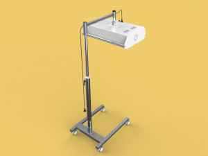 medical infrared physiotherapy lamp 3D 模型