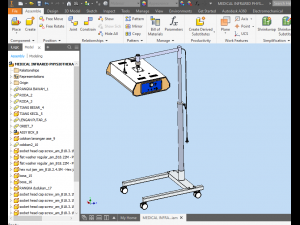 medical infrared physiotherapy lamp 3D 模型