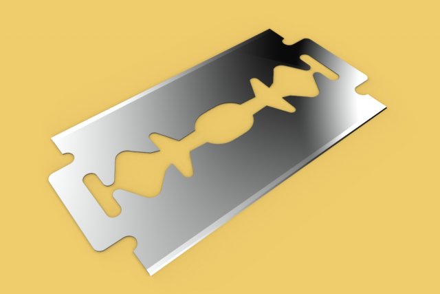 3d shave razor blade model 3D मॉडल .c4d .max .obj .3ds .fbx .stl .blend 