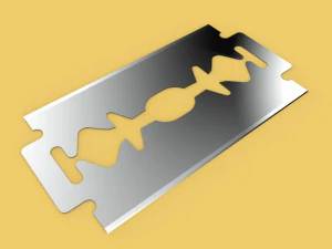 Modello di lama di rasoio da barba 3D Modello 3D