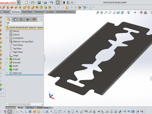 3d shave razor blade model 3D मॉडल