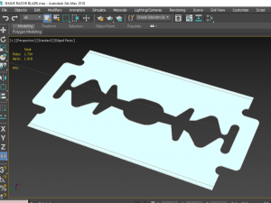 3d shave razor blade model 3D मॉडल