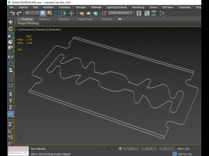 3d shave razor blade model 3D मॉडल