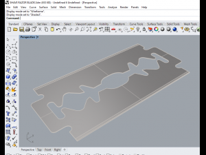 3d shave razor blade model 3D मॉडल