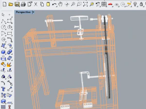treadle lathe machine wood turning 3D Model