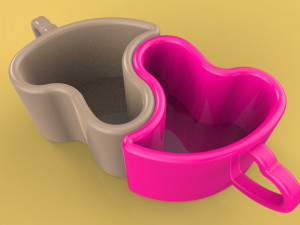love couple mug gift-printable 3D Print Model